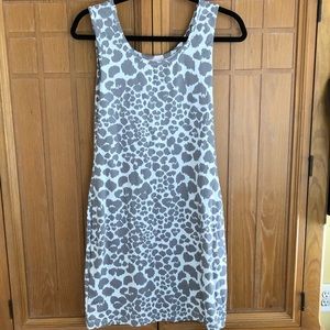 Persifor Smitty Dress in Grey Leopard Sz XS
